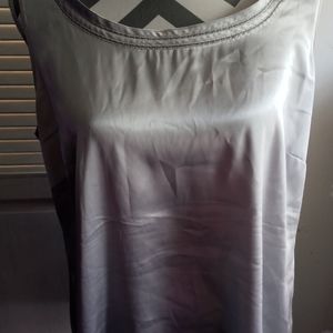 Chicos sleeveless blouse size 2 silver